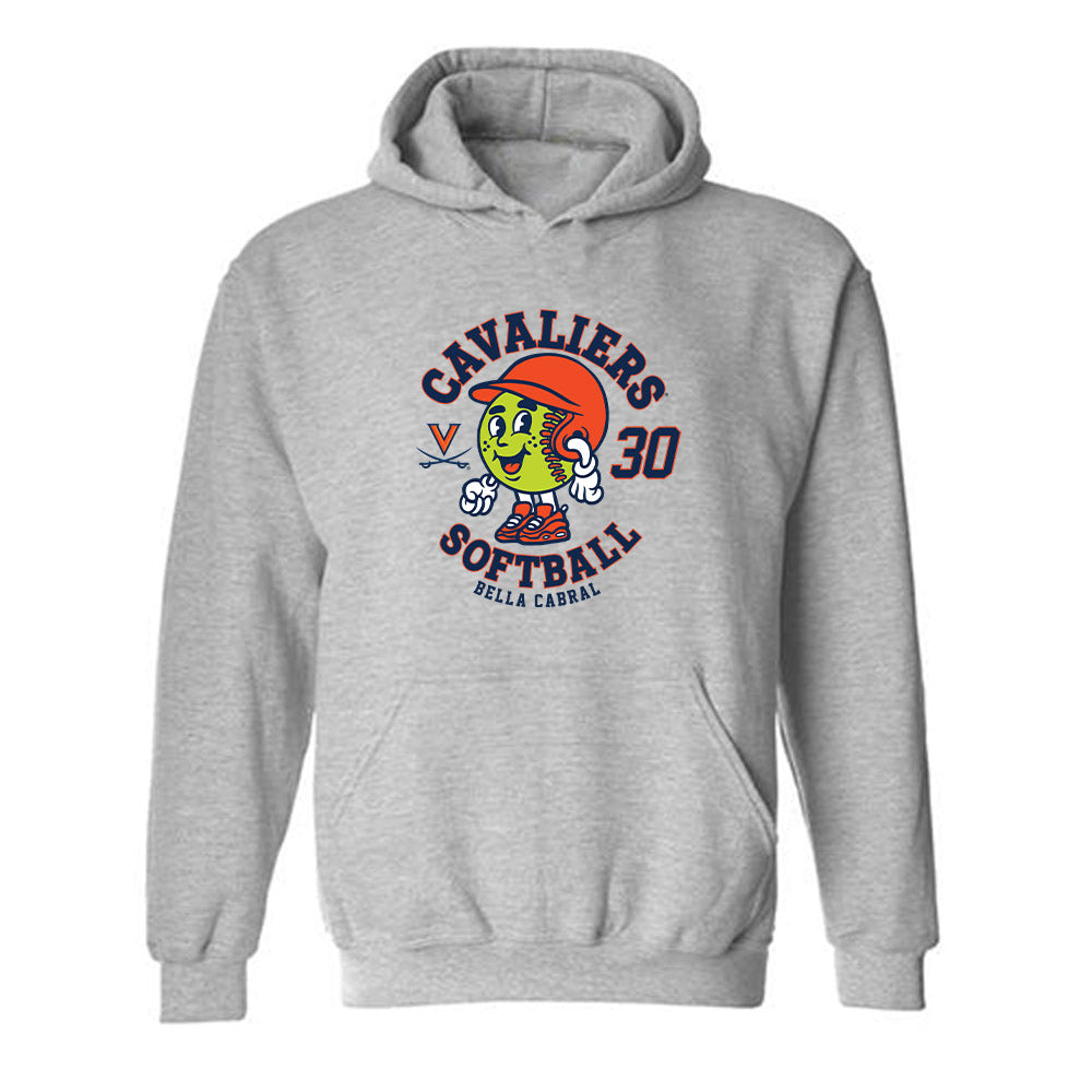 Virginia - NCAA Softball : Bella Cabral - Fashion Shersey Hooded Sweatshirt-0