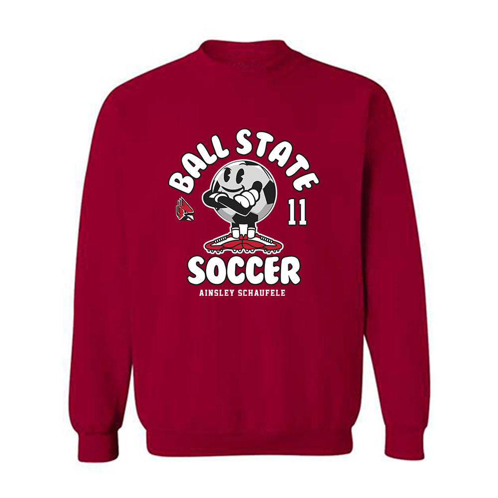Ball State - NCAA Women's Soccer : Ainsley Schaufele - Fashion Shersey Crewneck Sweatshirt-0
