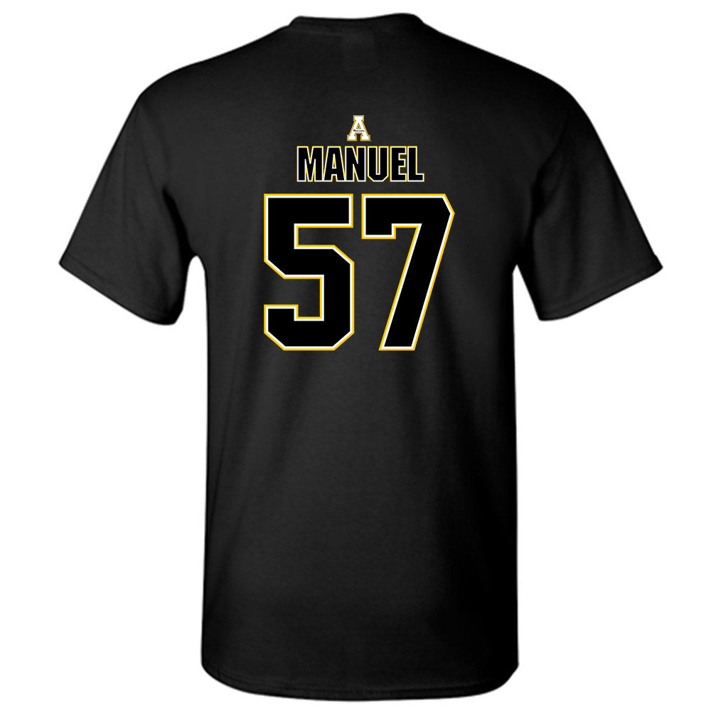 App State - NCAA Football : Devon Manuel - Replica Shersey T-Shirt-1