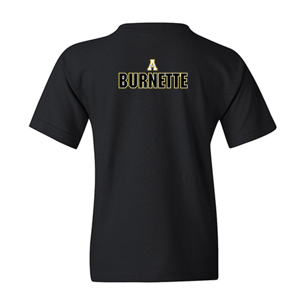 App State - NCAA Football : J'Marion Burnette - Replica Shersey Youth T-Shirt-1