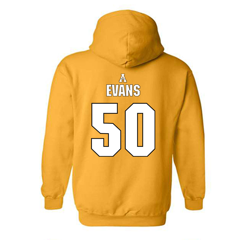 App State - NCAA Football : Eisa Evans - Replica Shersey Hooded Sweatshirt-1