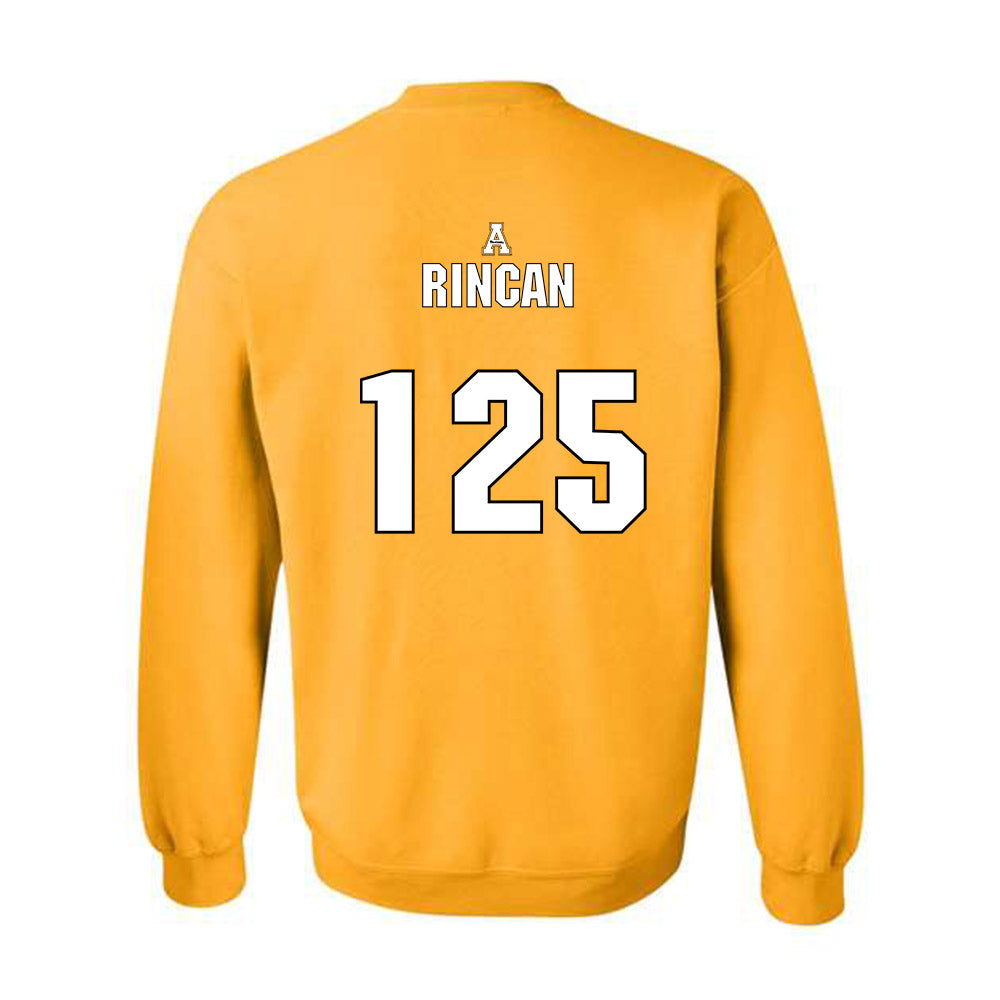 App State - NCAA Wrestling : Peter Rincan - Replica Shersey Crewneck Sweatshirt-1