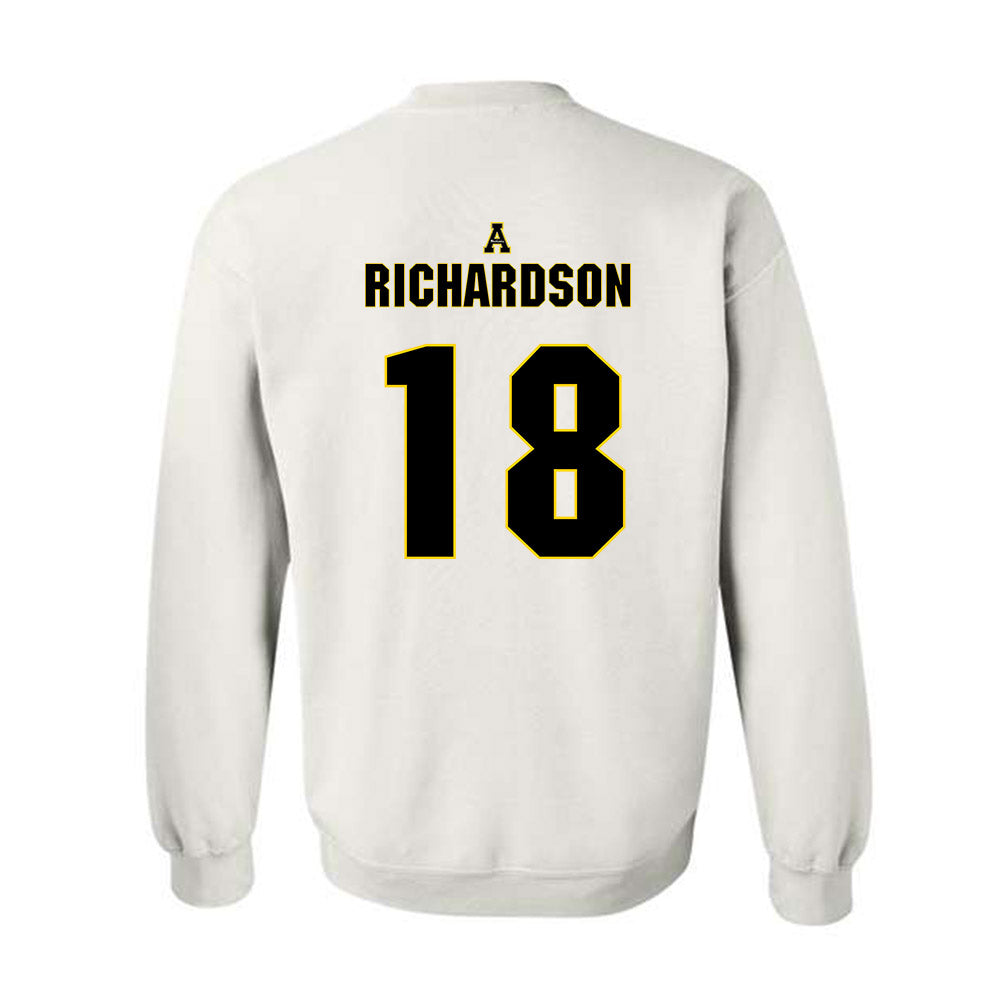 App State - NCAA Women's Volleyball : Raegan Richardson - Replica Shersey Crewneck Sweatshirt-1