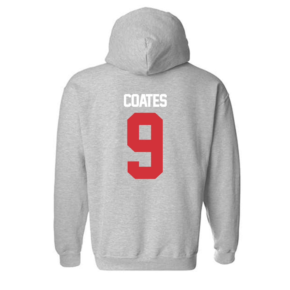LA Tech - NCAA Baseball : Colton Coates - Replica Shersey Hooded Sweatshirt-1