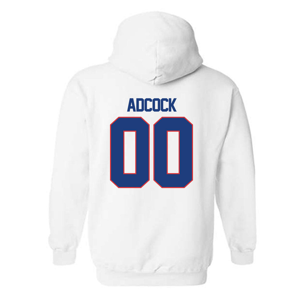 LA Tech - NCAA Football : Aric Adcock - Generic Shersey Hooded Sweatshirt-1