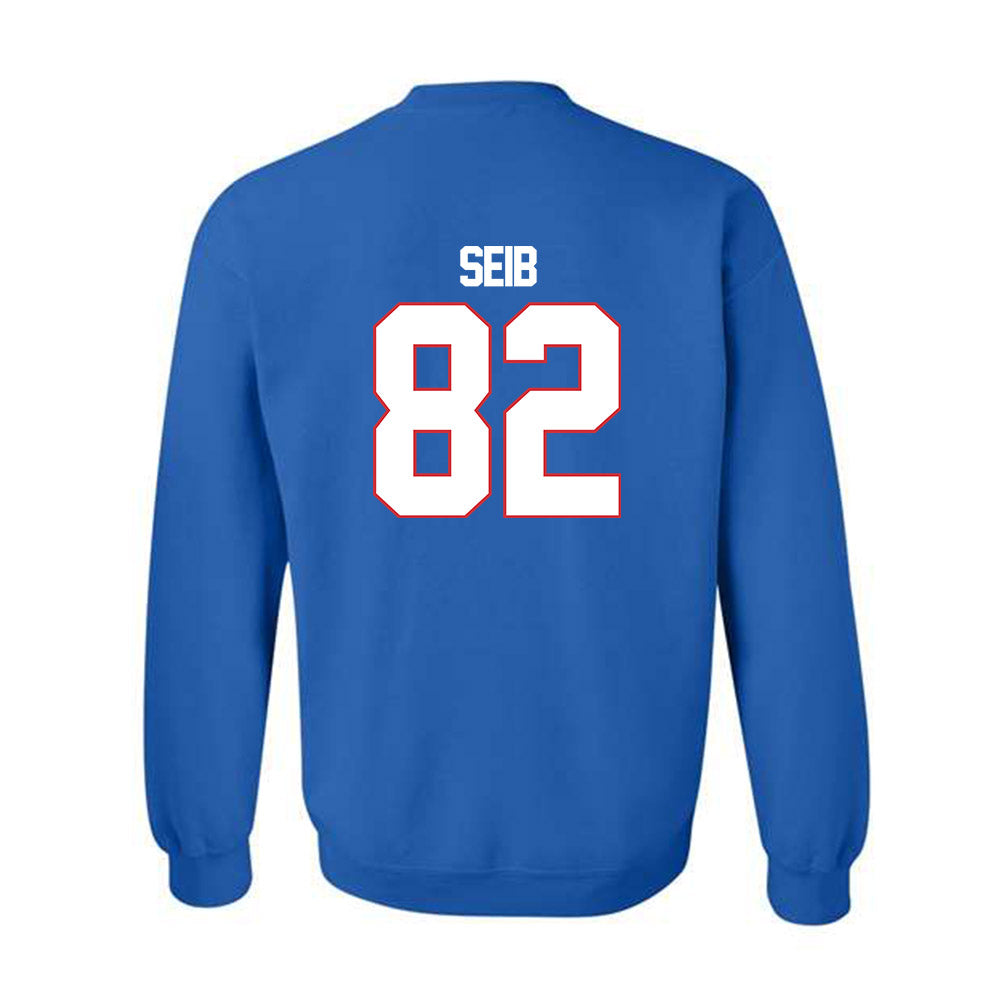 LA Tech - NCAA Football : Luke Seib - Generic Shersey Crewneck Sweatshirt-1