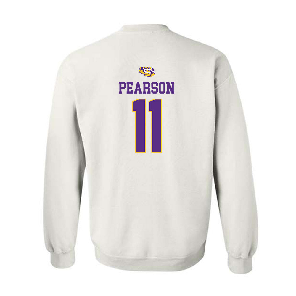 LSU - NCAA Baseball : John Pearson - Replica Shersey Crewneck Sweatshirt-1