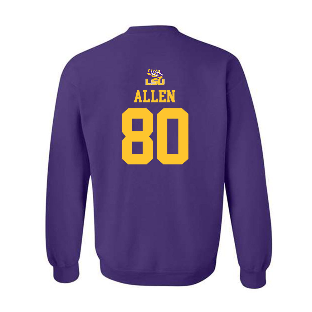 LSU - NCAA Football : Brayden Allen - Replica Shersey Crewneck Sweatshirt-1