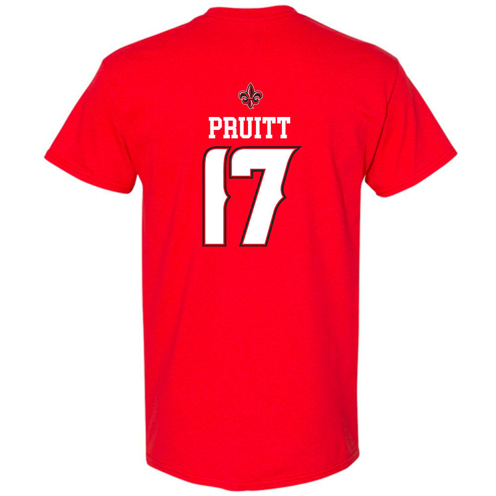 Louisiana - NCAA Baseball : Sawyer Pruitt - Replica Shersey T-Shirt-1