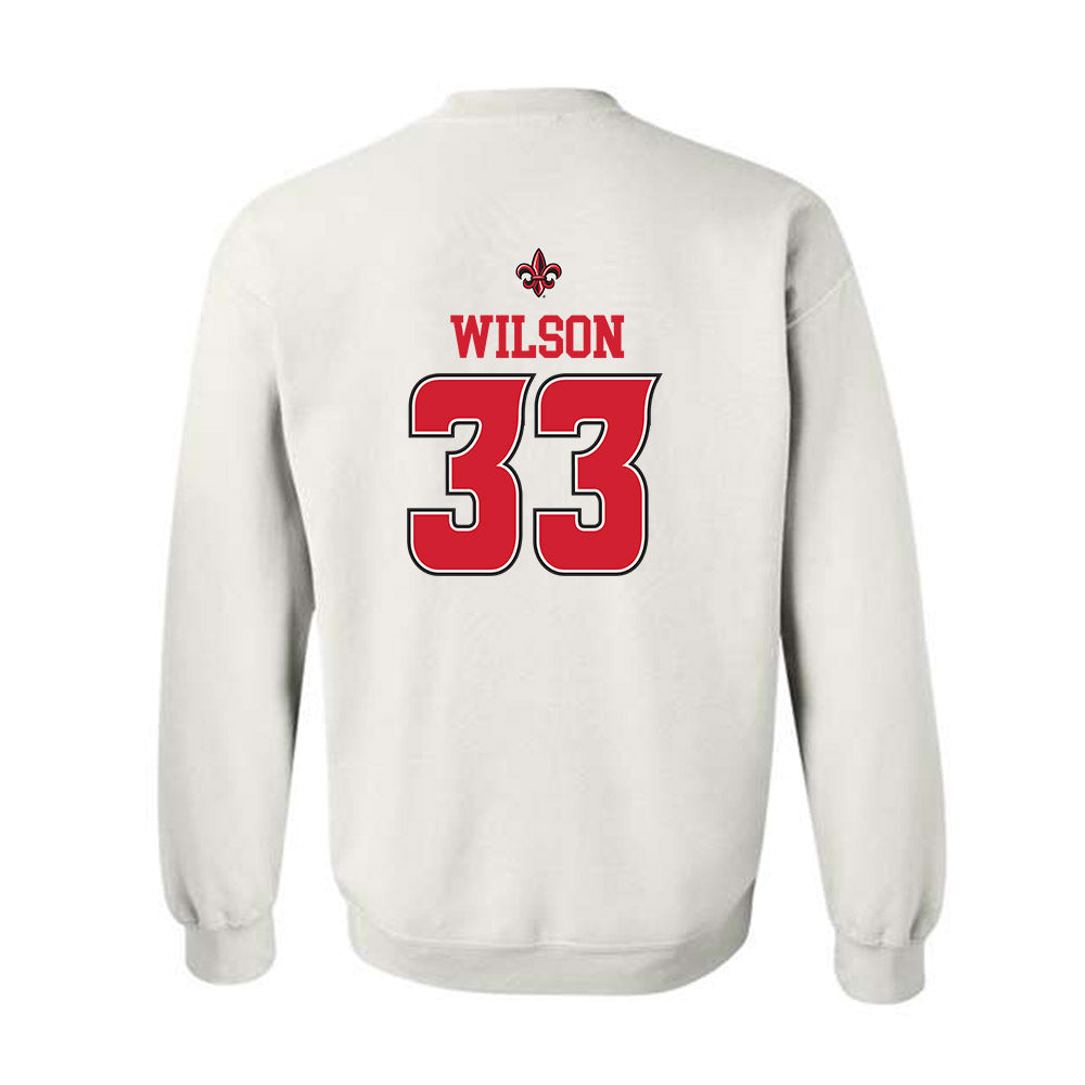 Louisiana - NCAA Baseball : Bryce Wilson - Sports Shersey Crewneck Sweatshirt-1