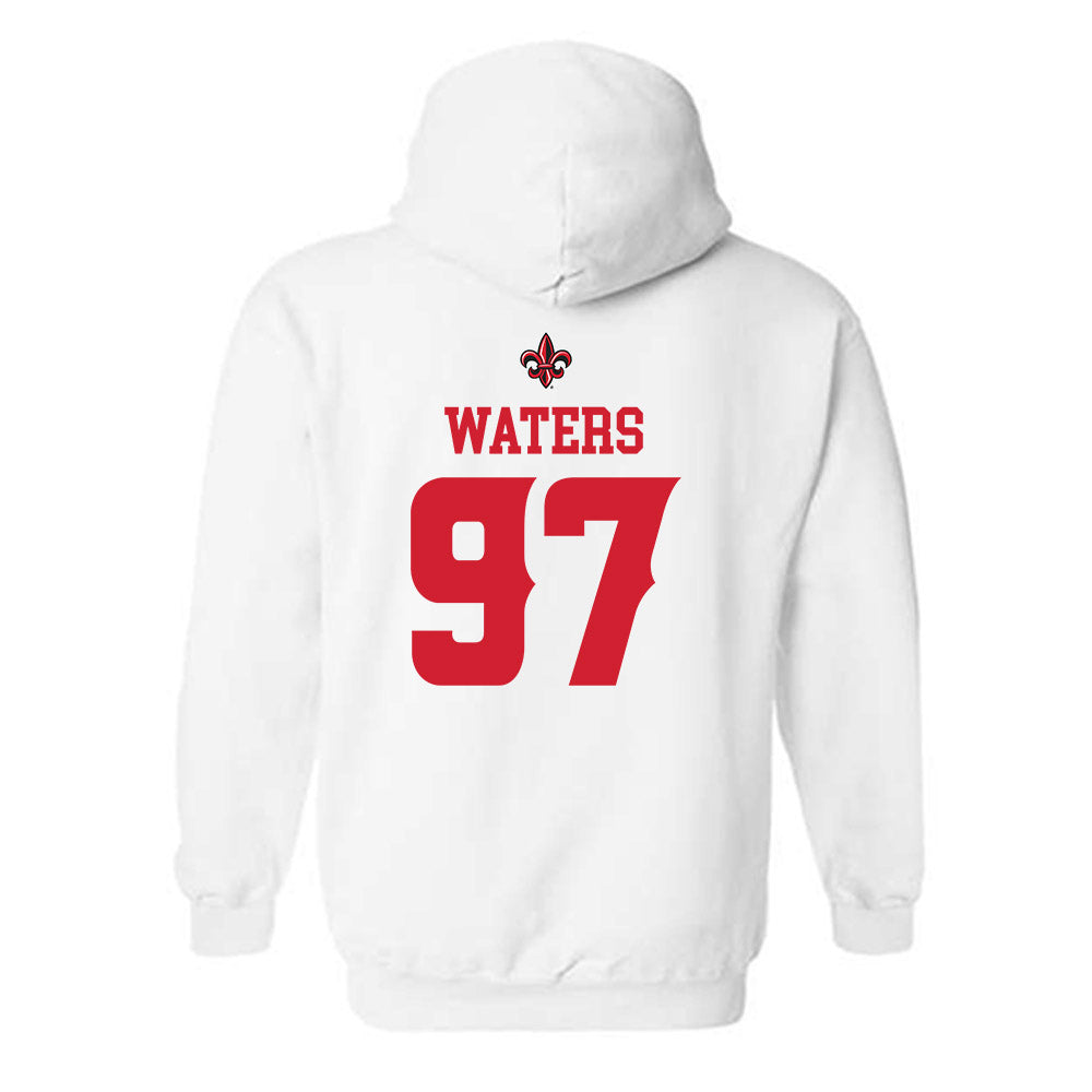 Louisiana - NCAA Football : Xavier Waters - Sports Shersey Hooded Sweatshirt-1