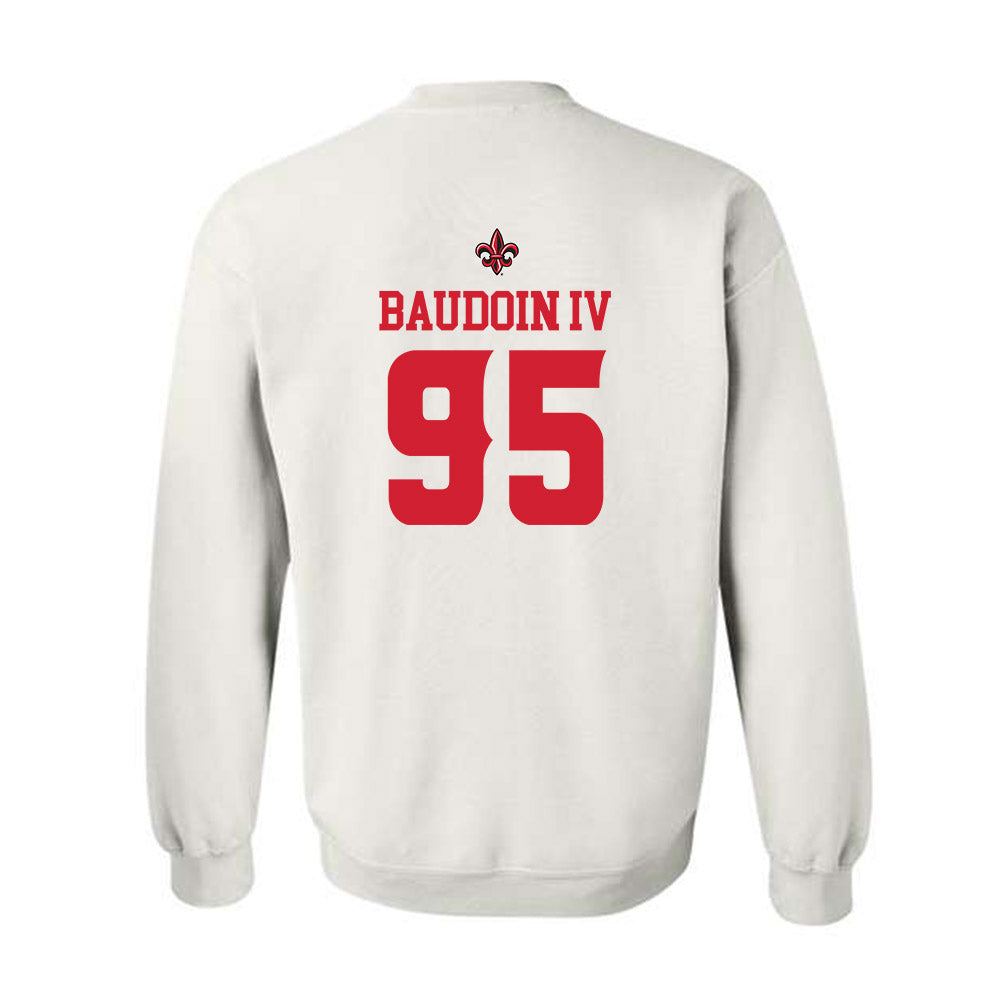 Louisiana - NCAA Football : Maxie Baudoin IV - Sports Shersey Crewneck Sweatshirt-1