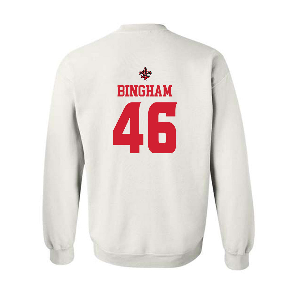 Louisiana - NCAA Football : Roderick Bingham - Sports Shersey Crewneck Sweatshirt-1