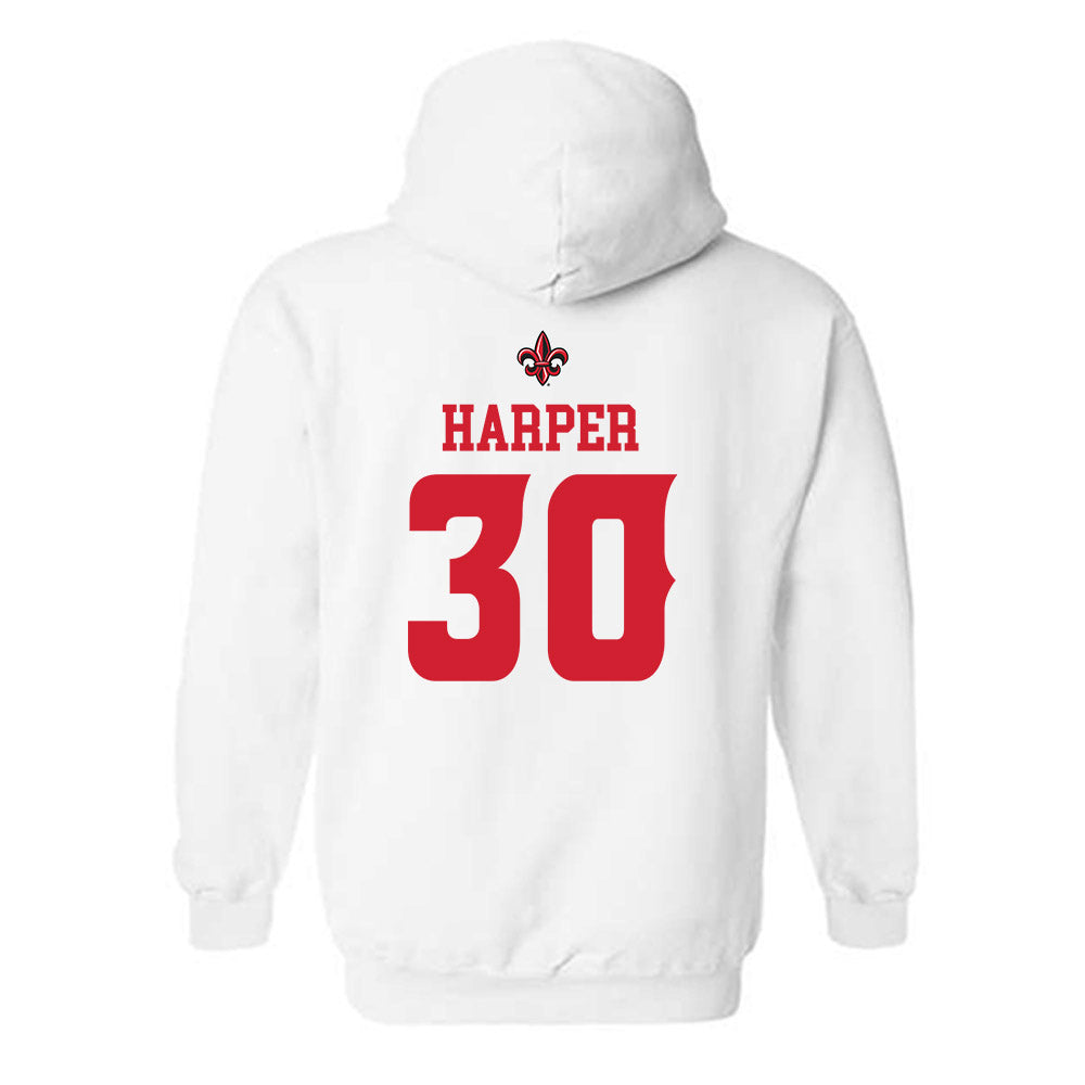 Louisiana - NCAA Football : Julius Harper - Sports Shersey Hooded Sweatshirt-1