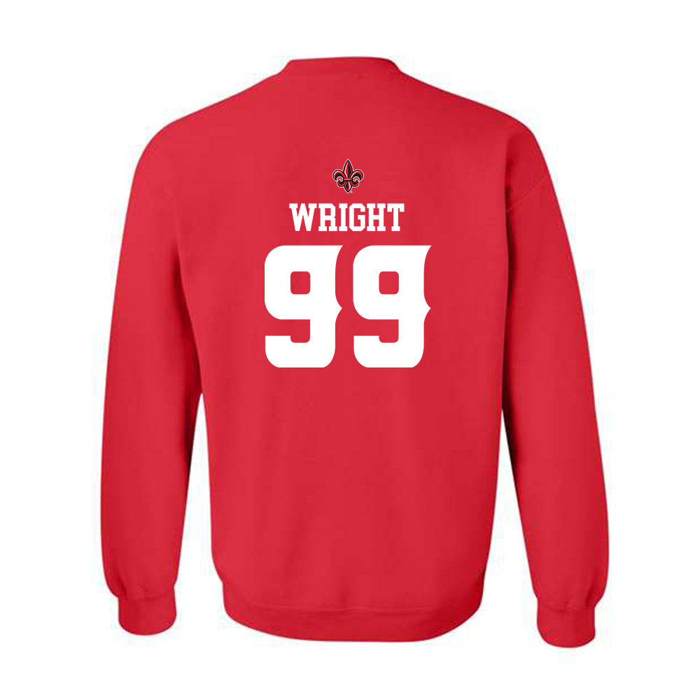 Louisiana - NCAA Football : Ashton Wright - Sports Shersey Crewneck Sweatshirt-1