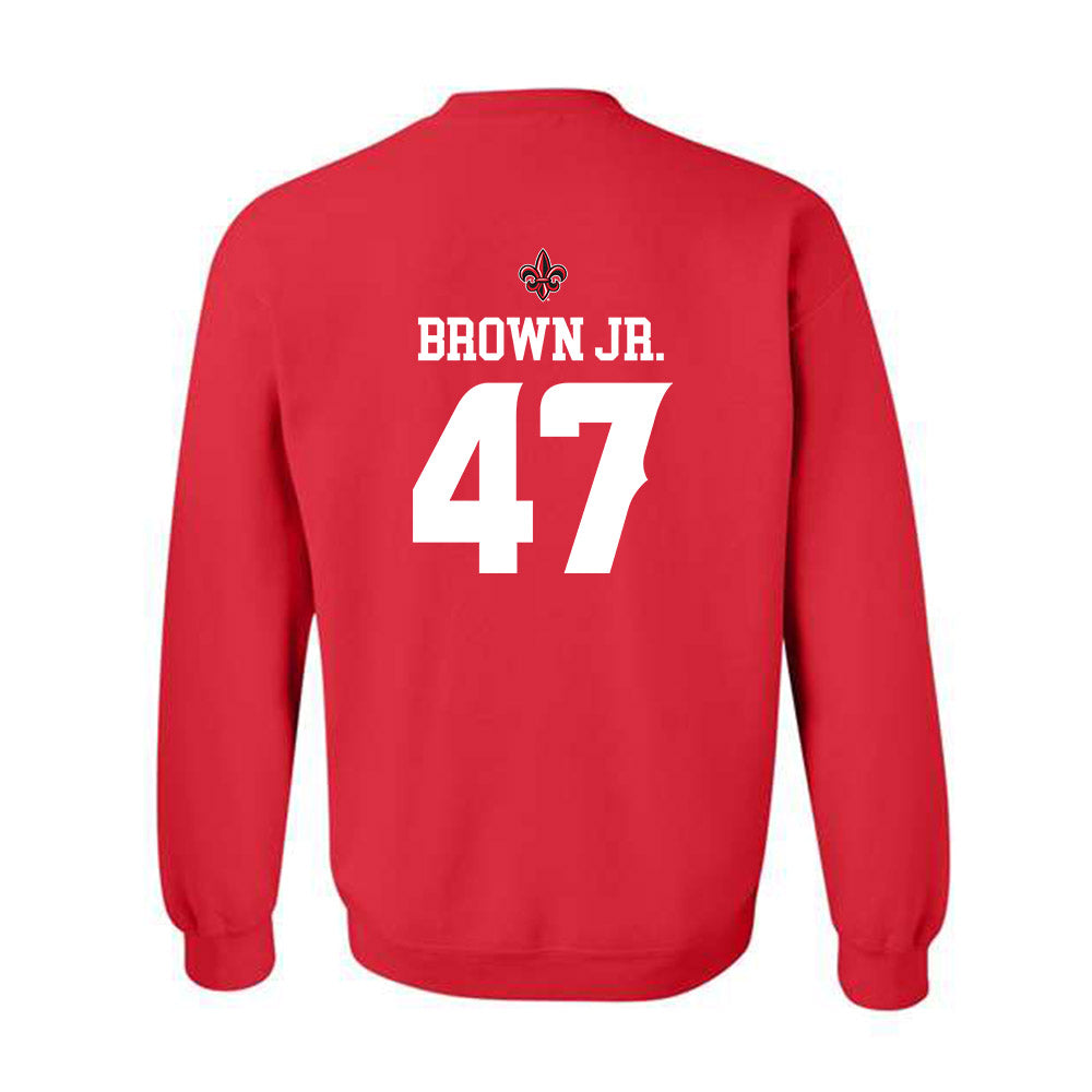 Louisiana - NCAA Football : Maurice Brown Jr. - Sports Shersey Crewneck Sweatshirt-1