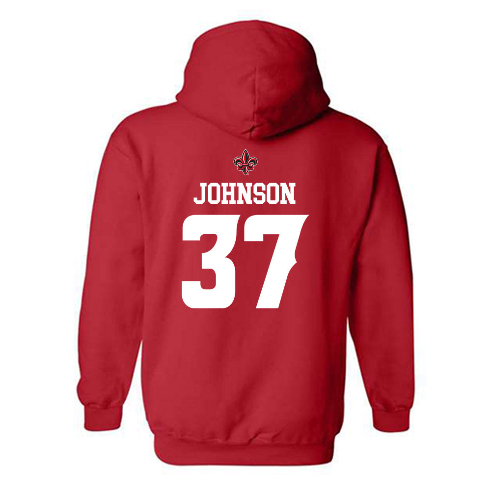 Louisiana - NCAA Football : Micah Johnson - Sports Shersey Hooded Sweatshirt-1