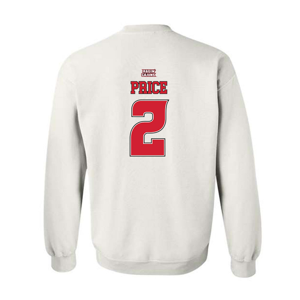 Louisiana - NCAA Women's Basketball : Amijah Price - Replica Shersey Crewneck Sweatshirt-1