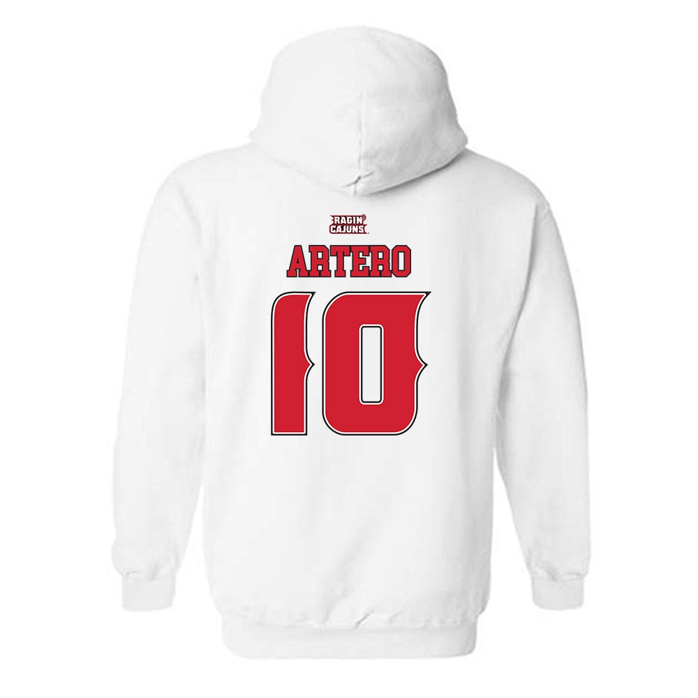 Louisiana - NCAA Women's Basketball : Marina Artero - Replica Shersey Hooded Sweatshirt-1