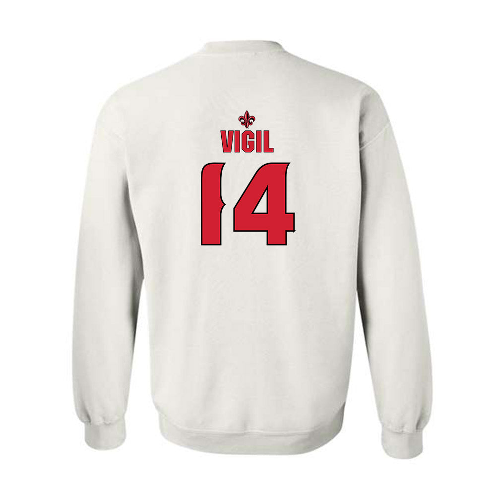 Louisiana - NCAA Women's Volleyball : Brooklyn Vigil - Replica Shersey Crewneck Sweatshirt-1