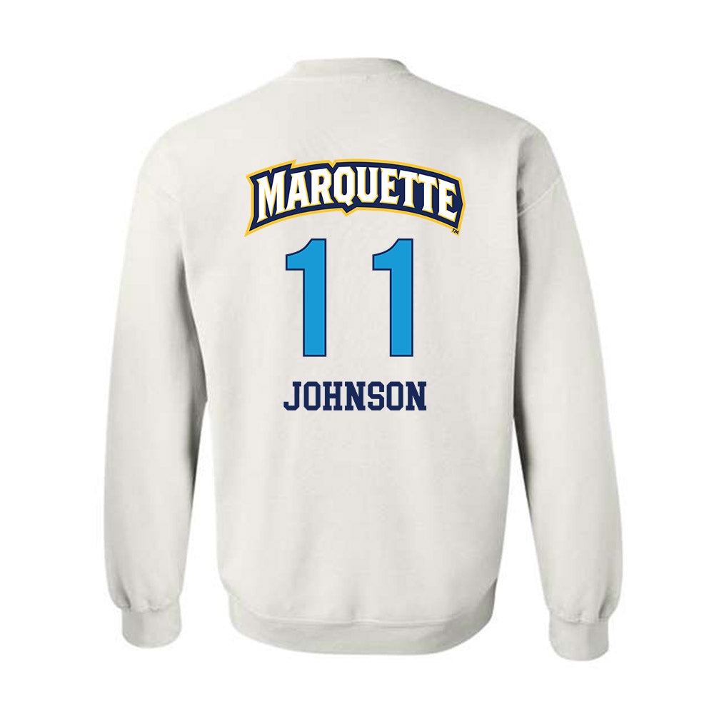 Marquette - NCAA Women's Lacrosse : Laila Johnson - Replica Shersey Crewneck Sweatshirt