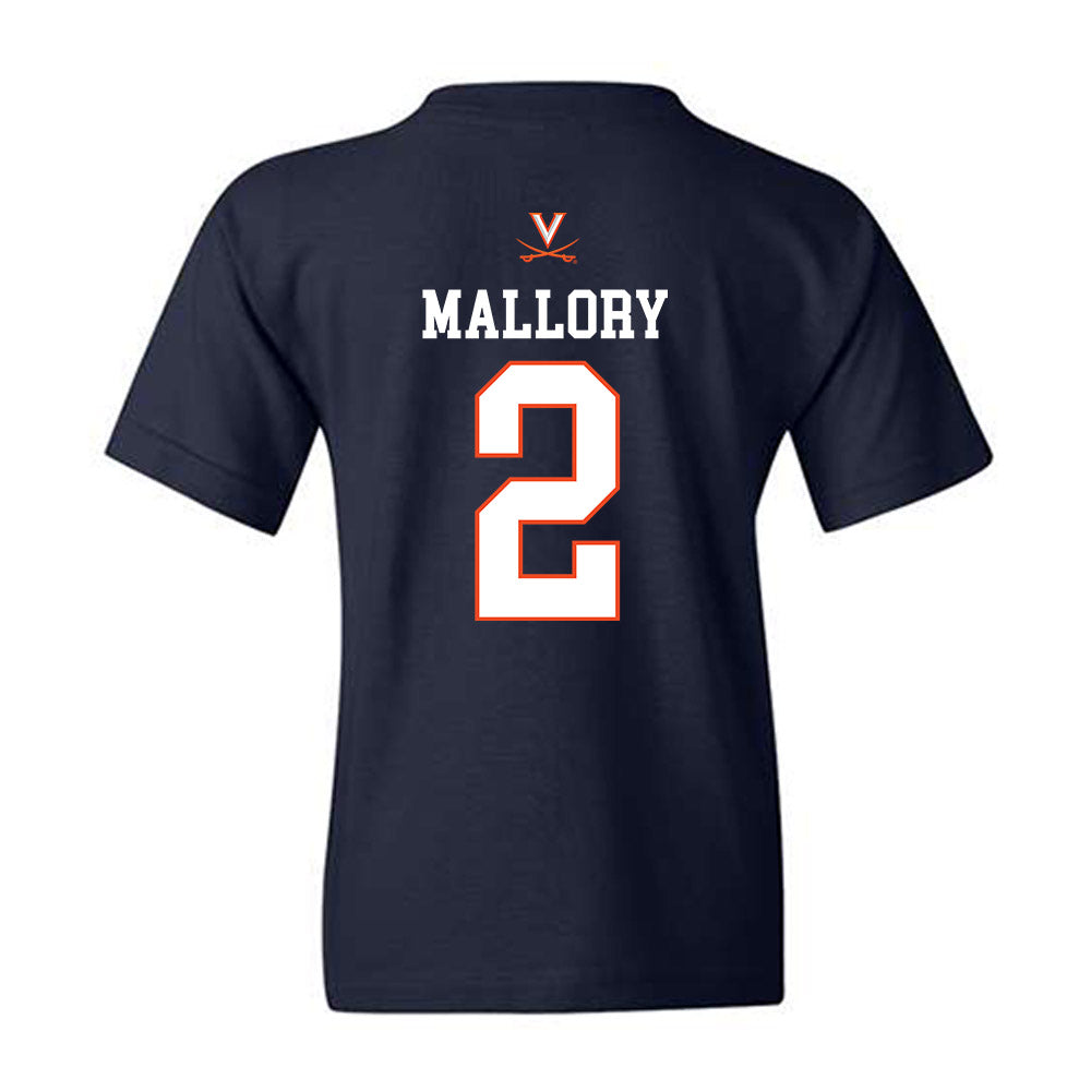 Virginia - NCAA Men's Basketball : Chance Mallory - Replica Shersey Youth T-Shirt-1