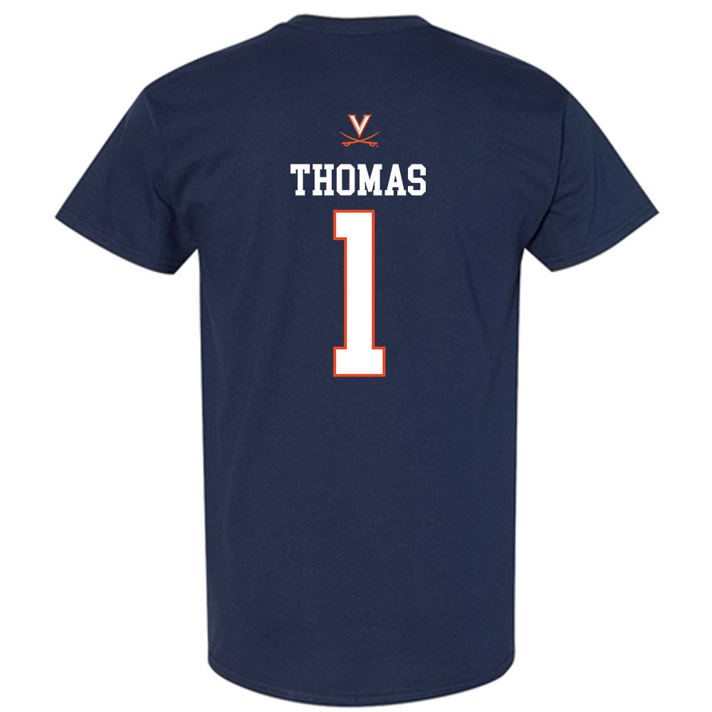 Virginia - NCAA Men's Basketball : Malik Thomas - Replica Shersey T-Shirt-1