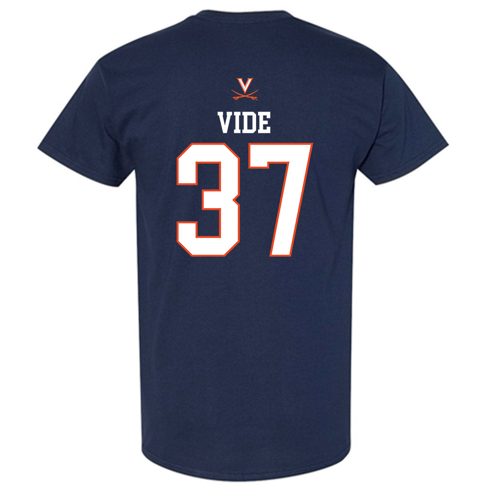 Virginia - NCAA Men's Basketball : Jan Vide - Replica Shersey T-Shirt-1