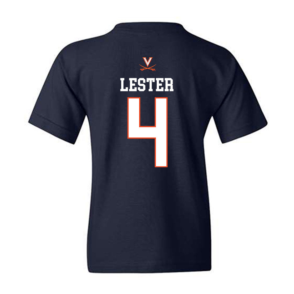 Virginia - NCAA Women's Basketball : Eris Lester - Replica Shersey Youth T-Shirt-1