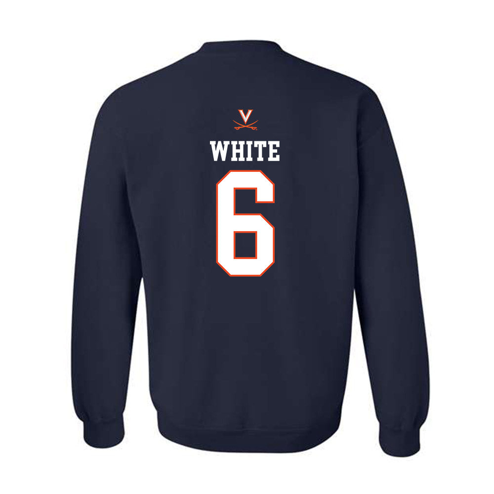 Virginia - NCAA Men's Basketball : Jacari White - Replica Shersey Crewneck Sweatshirt-1