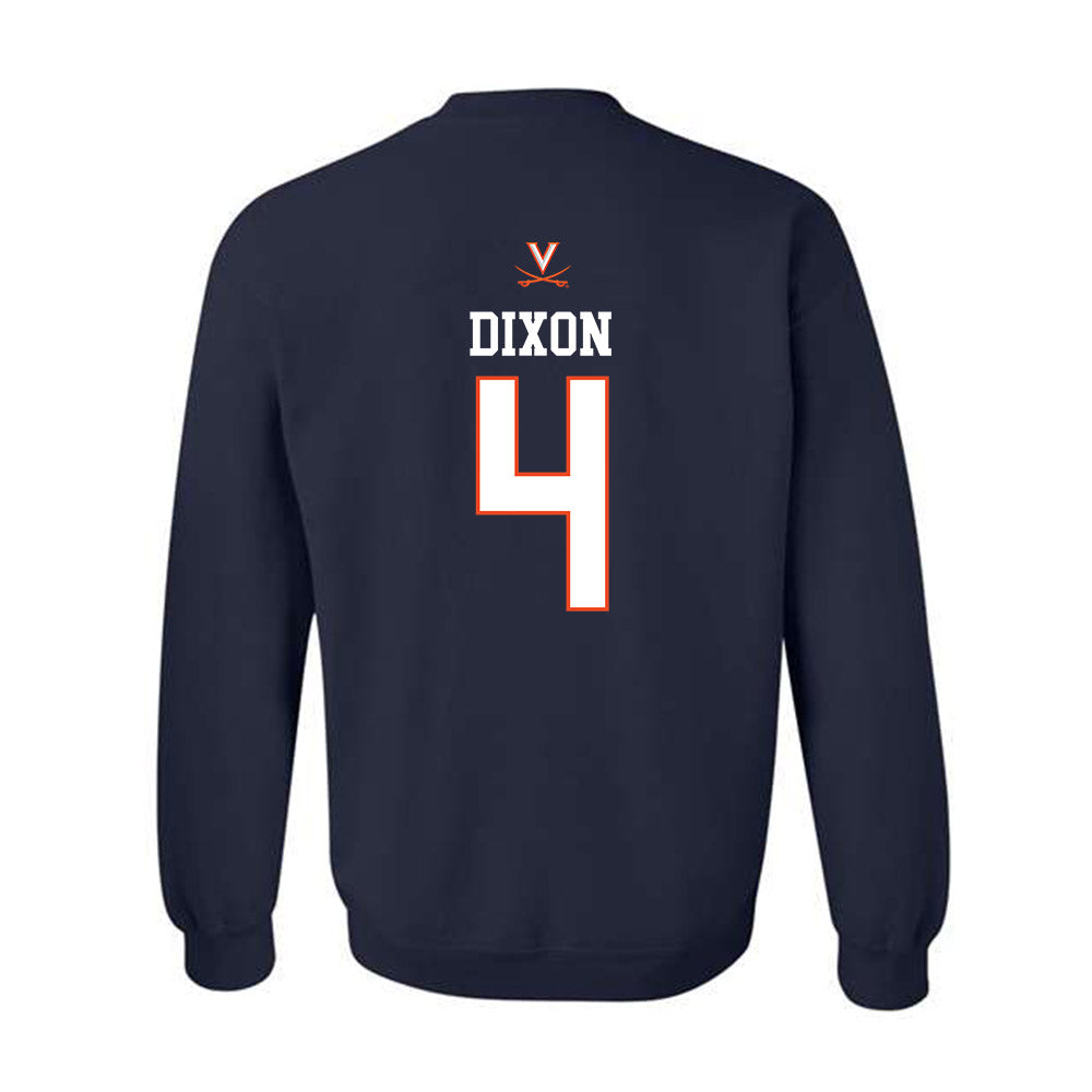 Virginia - NCAA Men's Basketball : Jurian Dixon - Replica Shersey Crewneck Sweatshirt-1