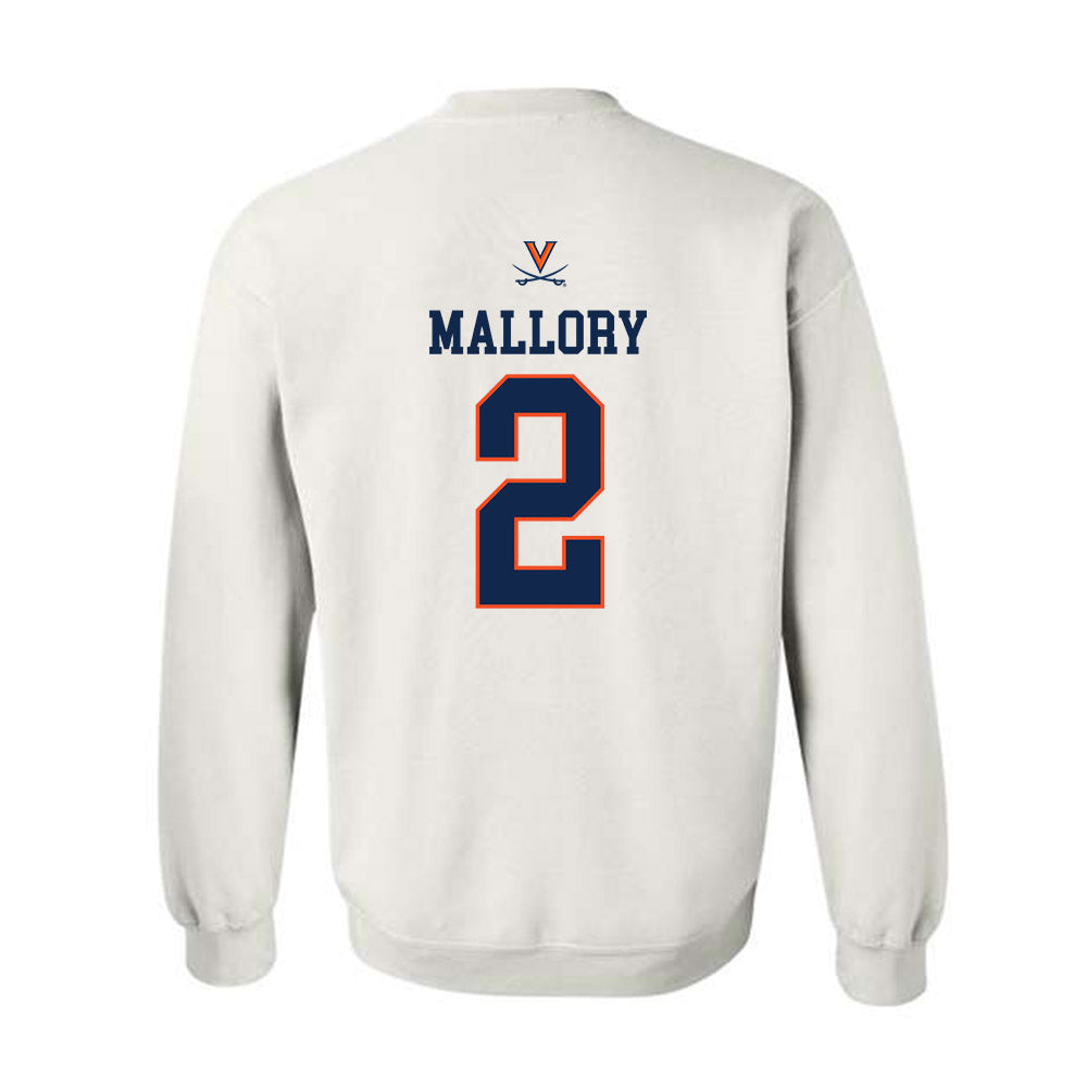 Virginia - NCAA Men's Basketball : Chance Mallory - Replica Shersey Crewneck Sweatshirt-1