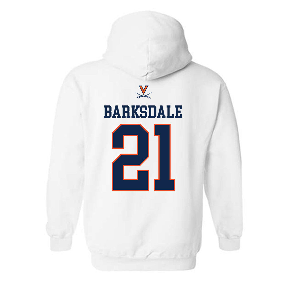 Virginia - NCAA Men's Basketball : Silas Barksdale - Replica Shersey Hooded Sweatshirt-1
