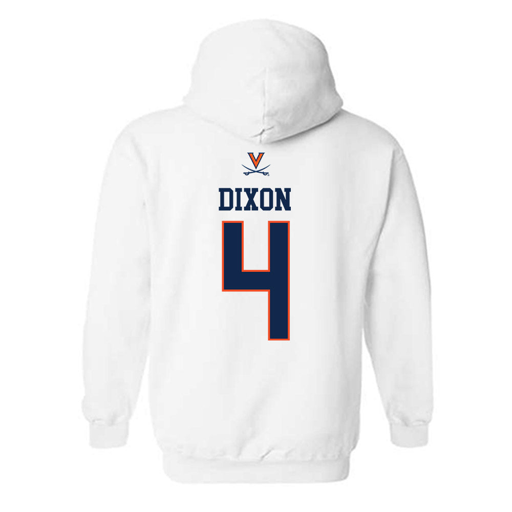 Virginia - NCAA Men's Basketball : Jurian Dixon - Replica Shersey Hooded Sweatshirt-1