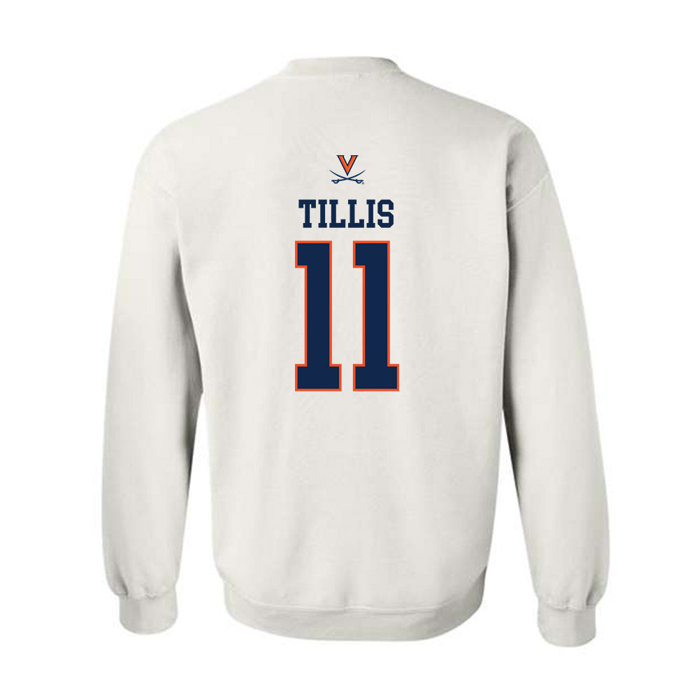 Virginia - NCAA Men's Basketball : Devin Tillis - Replica Shersey Crewneck Sweatshirt-1