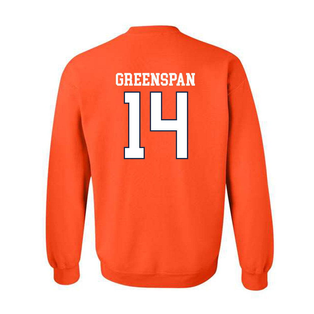Virginia - NCAA Men's Lacrosse : Andrew Greenspan - Replica Shersey Crewneck Sweatshirt-1