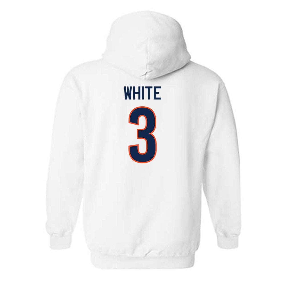 Virginia - NCAA Women's Basketball : Gabrielle White - Replica Shersey Hooded Sweatshirt-1