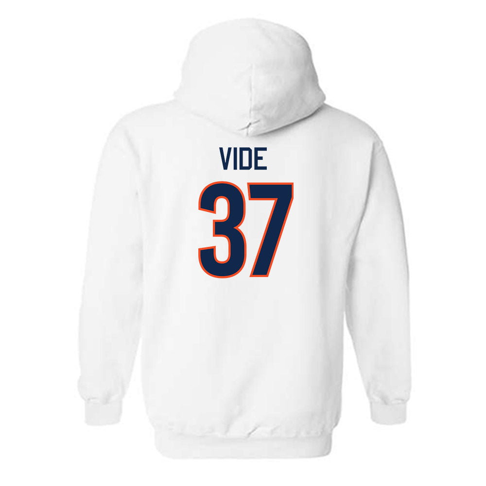 Virginia - NCAA Men's Basketball : Jan Vide - Replica Shersey Hooded Sweatshirt-1