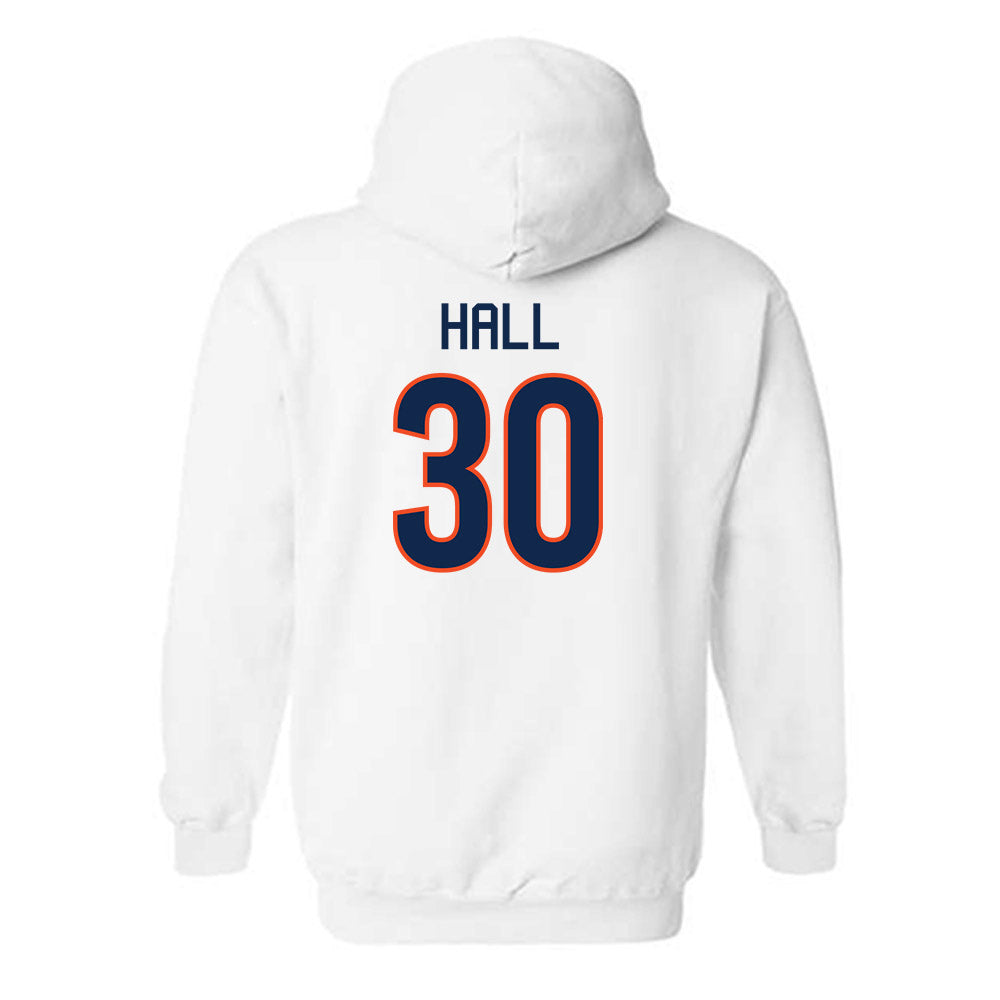 Virginia - NCAA Men's Basketball : Dallin Hall - Replica Shersey Hooded Sweatshirt-1