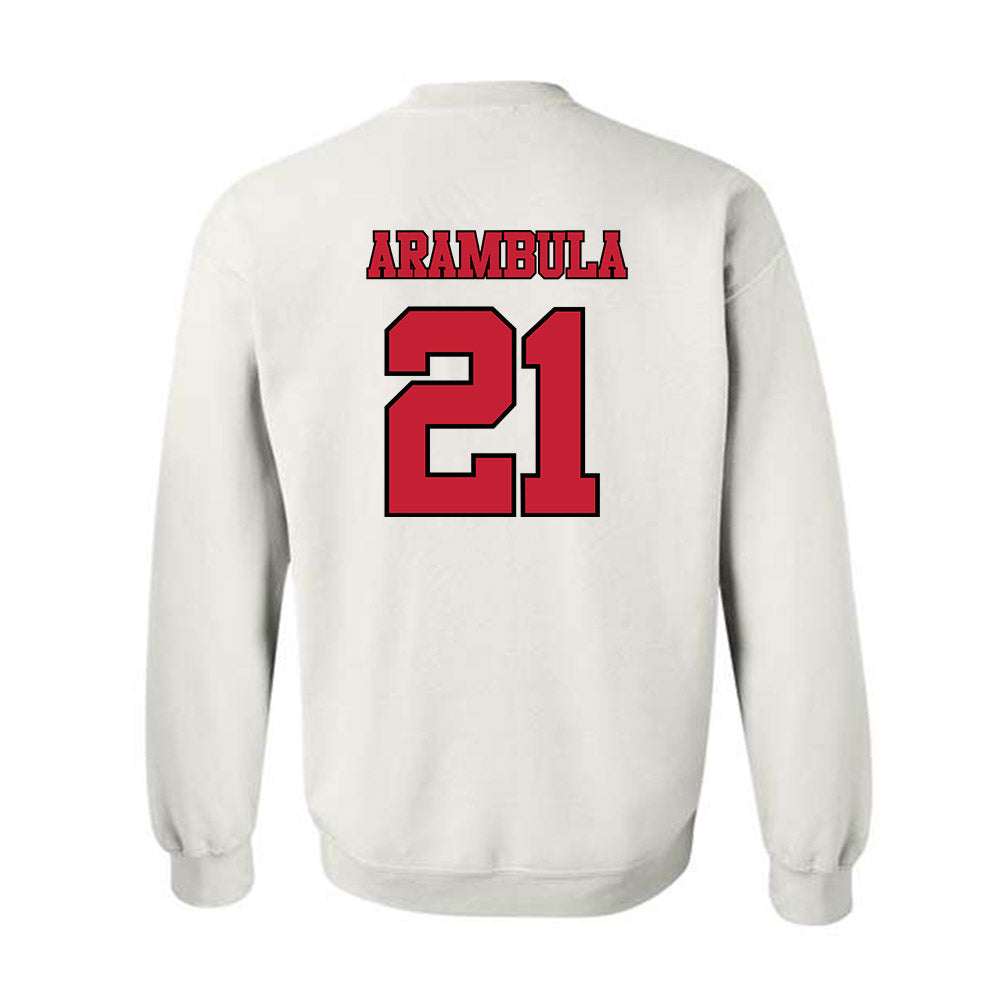 Utah - NCAA Baseball : Daniel Arambula - Replica Shersey Crewneck Sweatshirt-1