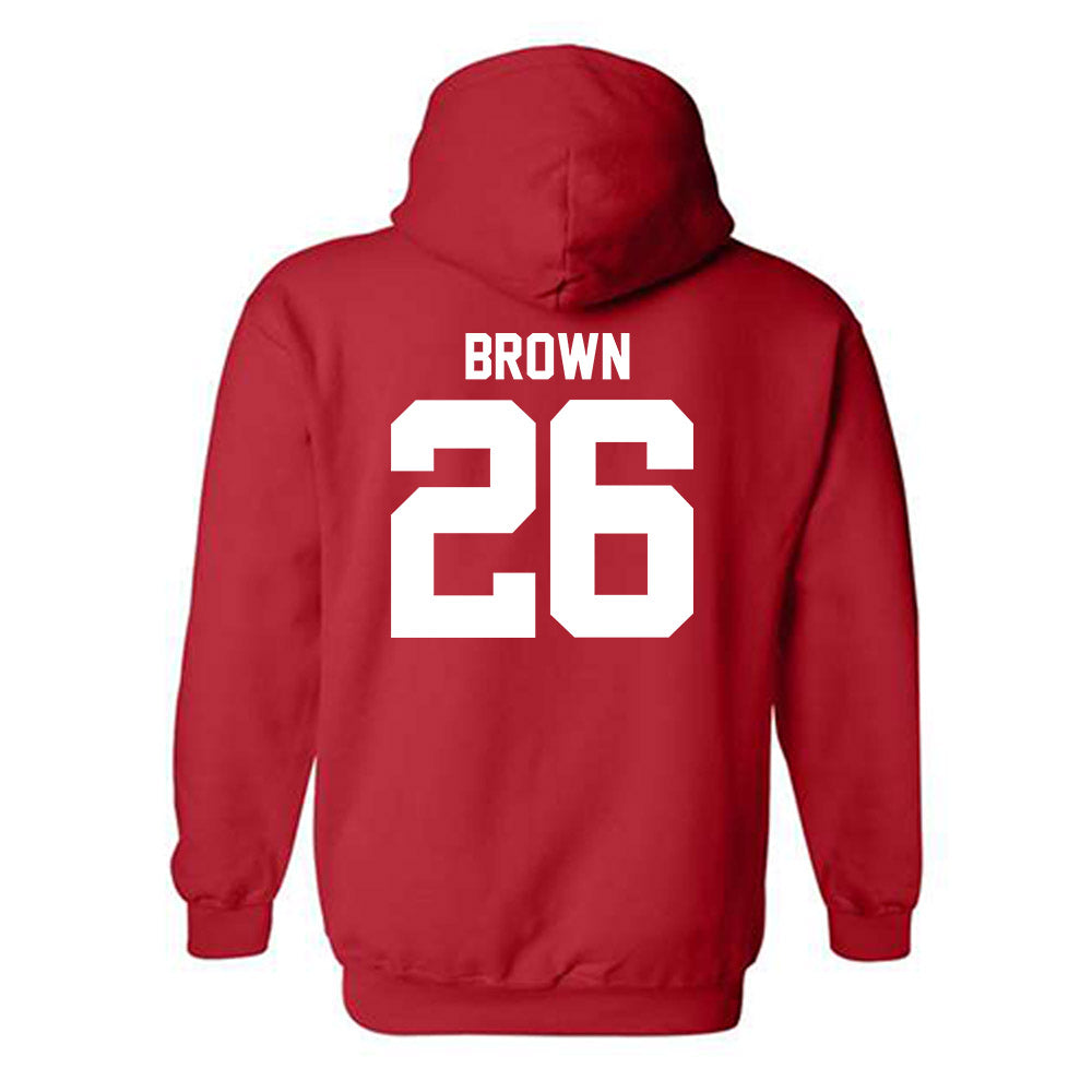Utah - NCAA Football : Nicholas "Nick" Brown - Replica Shersey Hooded Sweatshirt-1