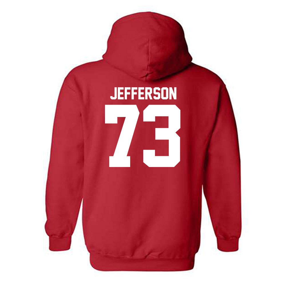 Utah - NCAA Football : Cedric Jefferson - Replica Shersey Hooded Sweatshirt-1