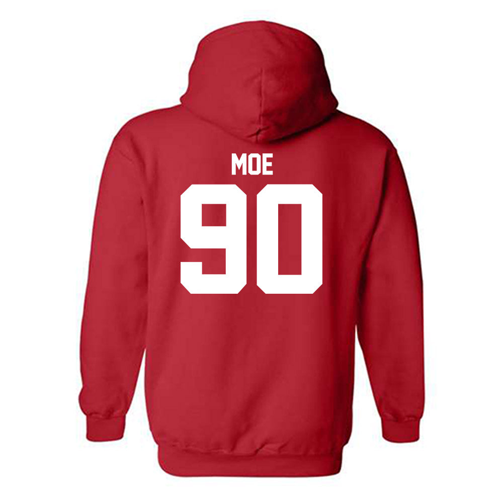 Utah - NCAA Football : Jireh Moe - Replica Shersey Hooded Sweatshirt-1
