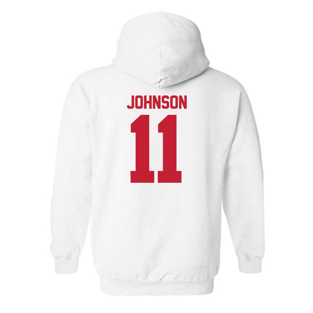 Utah - NCAA Football : Ricky Johnson - Replica Shersey Hooded Sweatshirt-1
