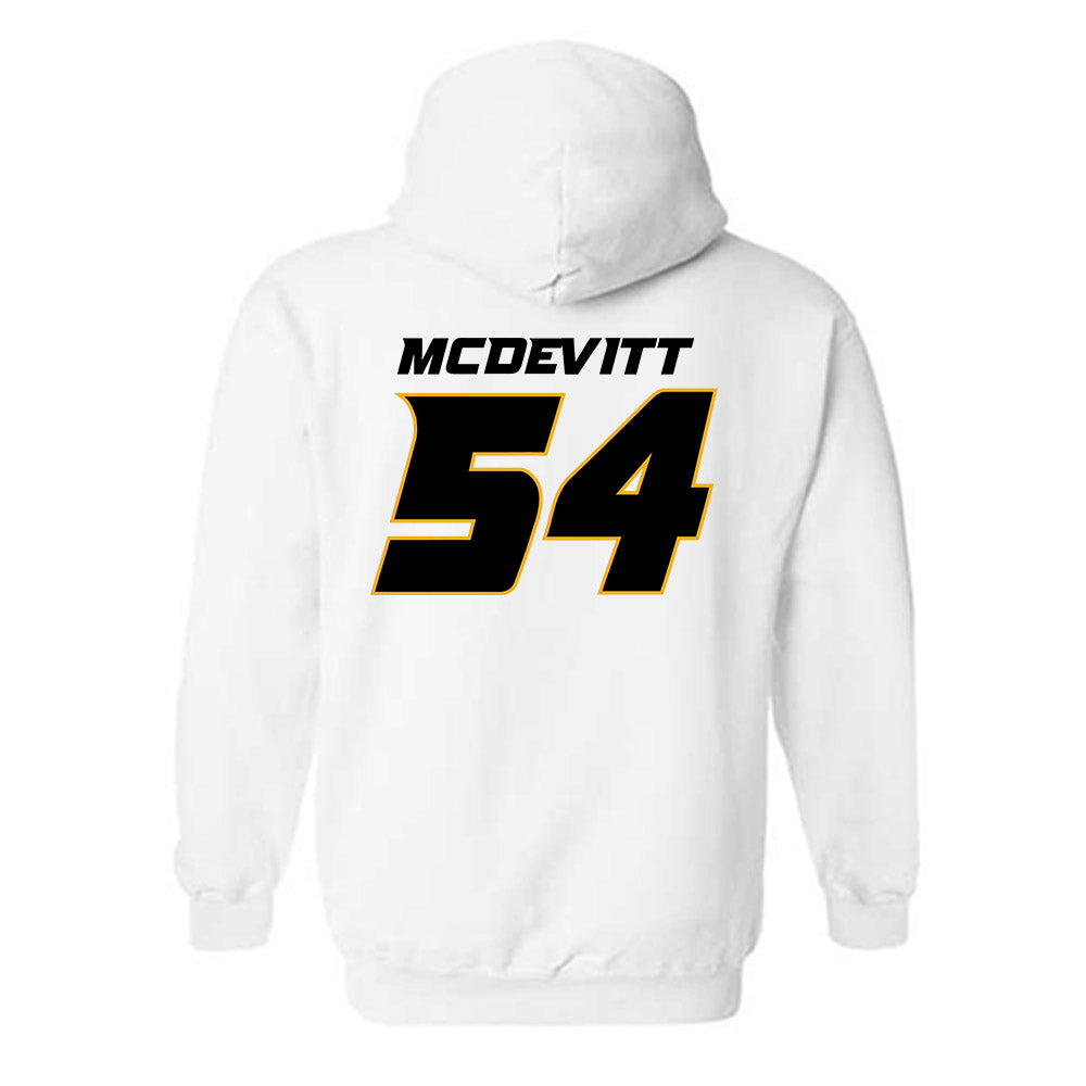 Missouri - NCAA Baseball : Josh McDevitt - Replica Shersey Hooded Sweatshirt-1
