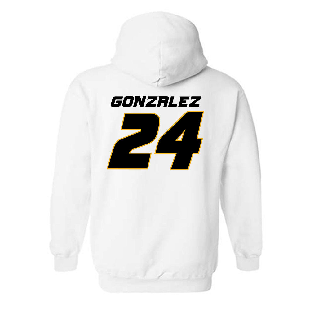 Missouri - NCAA Baseball : Keyler Gonzalez - Replica Shersey Hooded Sweatshirt-1