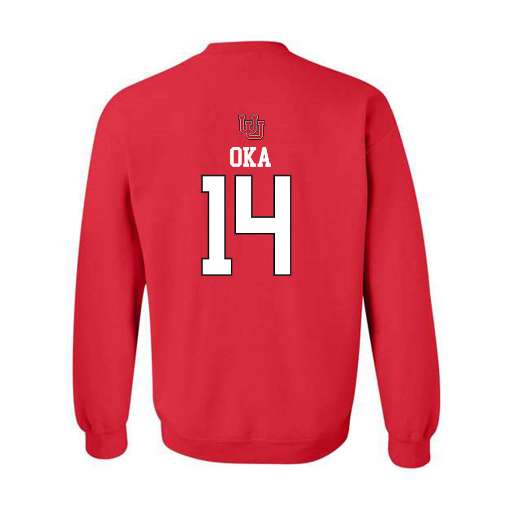 Utah - NCAA Women's Soccer : Julia Oka - Replica Shersey Crewneck Sweatshirt-1