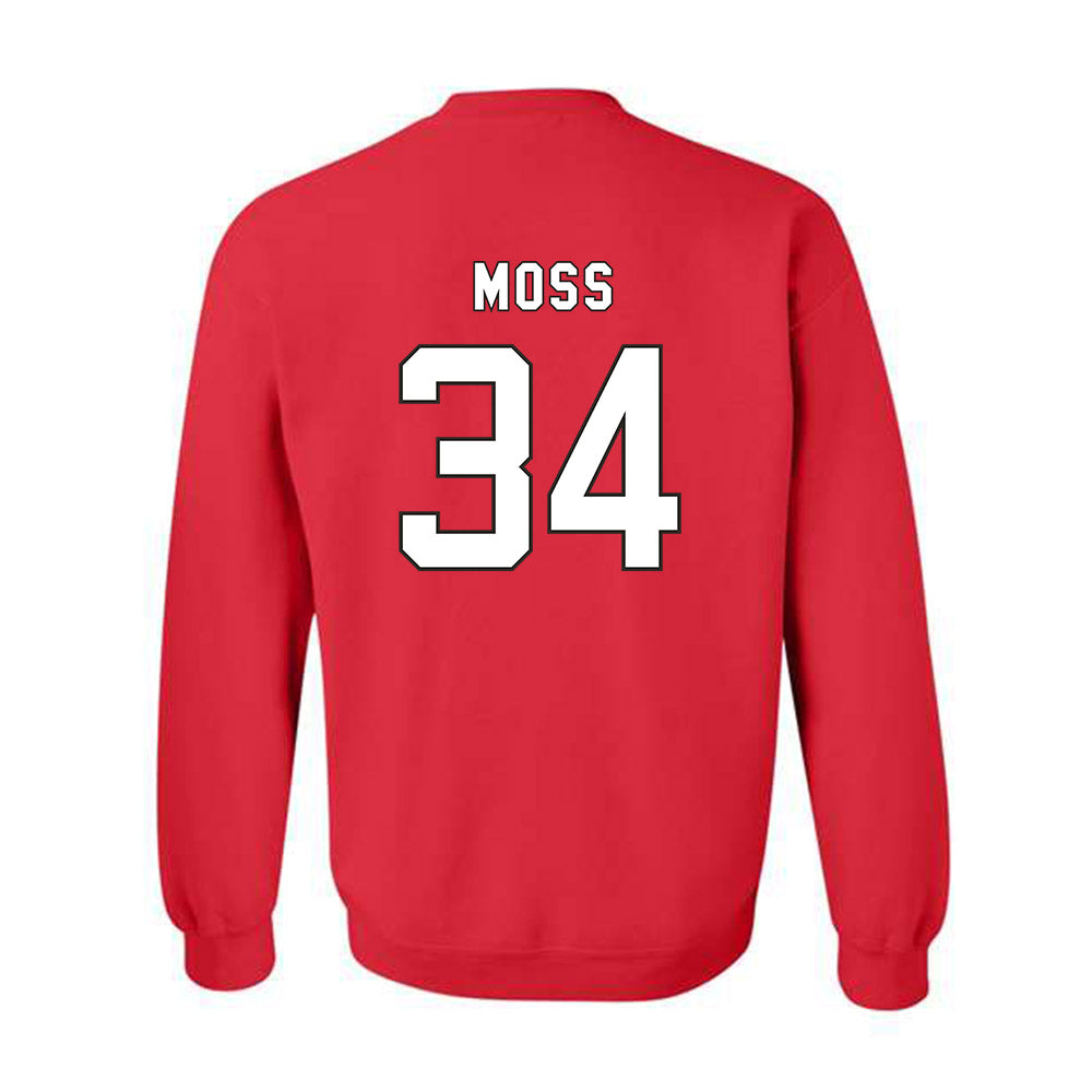 NC State - NCAA Football : Noah Moss - Replica Shersey Crewneck Sweatshirt-1