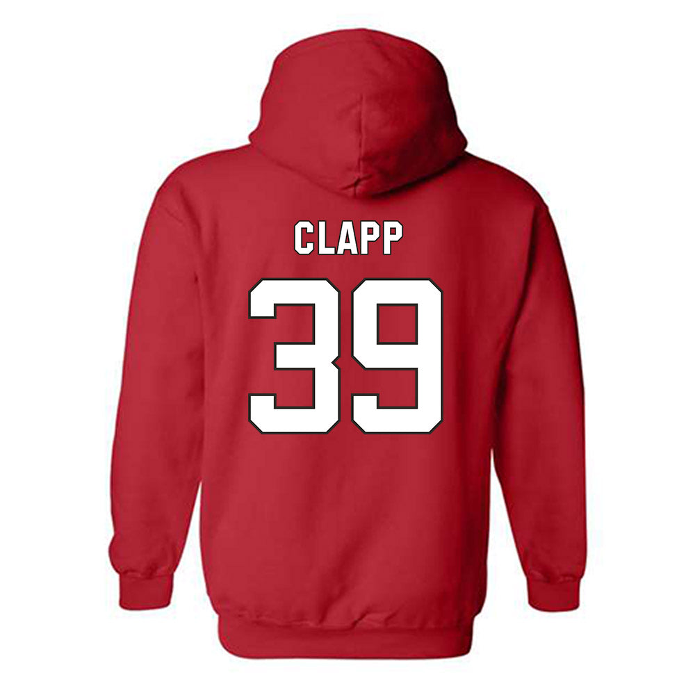 NC State - NCAA Football : Tristan Clapp - Replica Shersey Hooded Sweatshirt-1