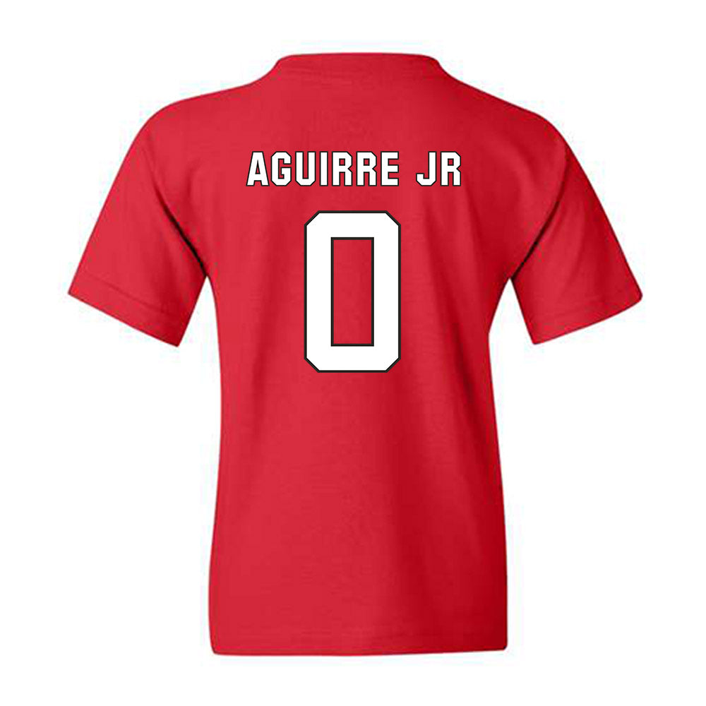 NC State - NCAA Football : Raul Aguirre JR - Replica Shersey Youth T-Shirt-1